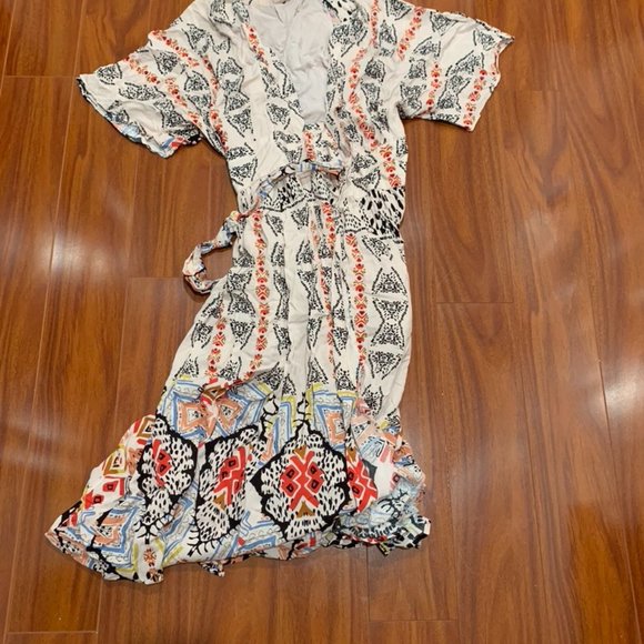 Free People Mid Length Patterned Dress Size M - Picture 1 of 3